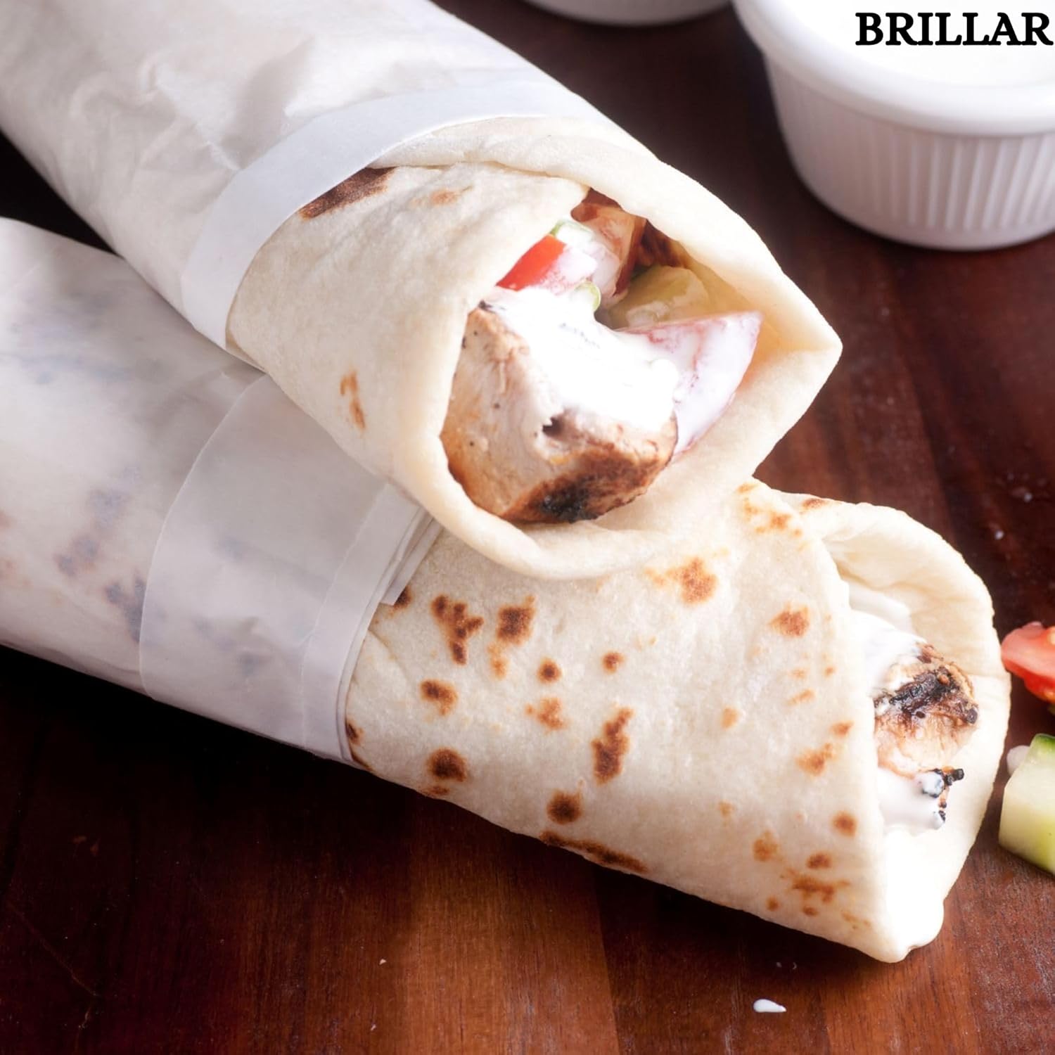 BRILLAR Roll for Kitchen Food Wrap 1kg - Premium Non-Stick Butter Wrapping APER | Used for Roti Wrapping | Parchment roll for Kitchen Food Wrap & Oil Absorption (1 kg/100mtr)
